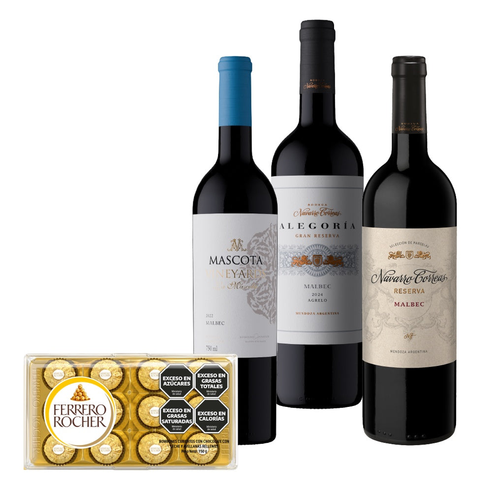 Combo Malbec + Ferrero Rocher