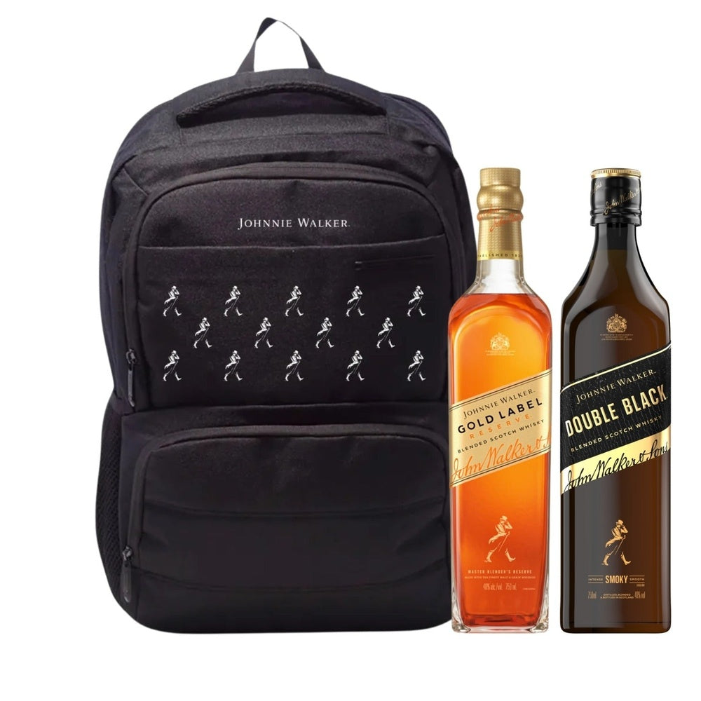 Johnnie Walker Gold + Double Black + Mochila Negra